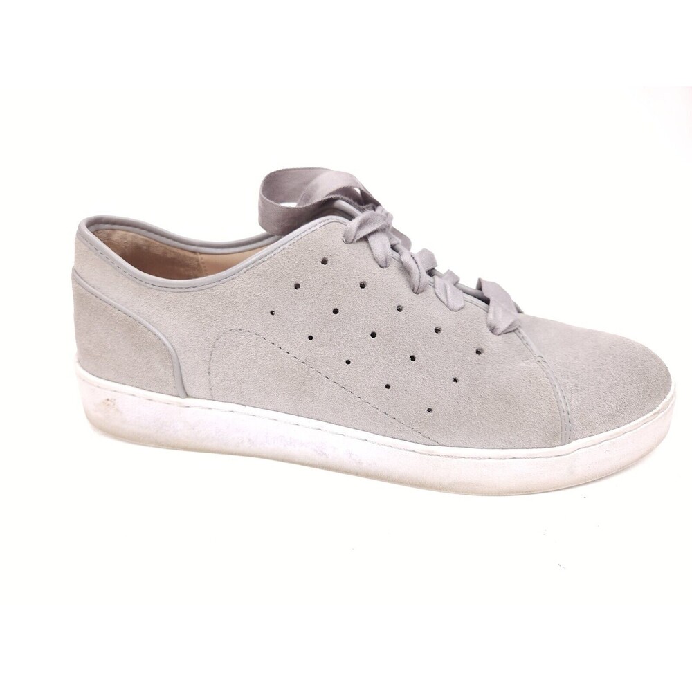 Women’s Vionic Keke Suede Lace-Up Sneaker Light Gray Size 9 EU 41